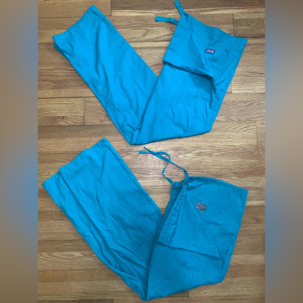 Teal Unisex Scrub Pants Bundle of 2